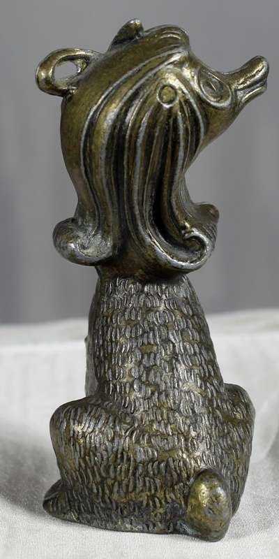 Vintage small brass heavy poodle - Med Dep Italy (Rare)