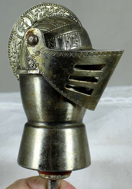 Vintage metal helmet - Medieval - Bottle topper & drink pourer