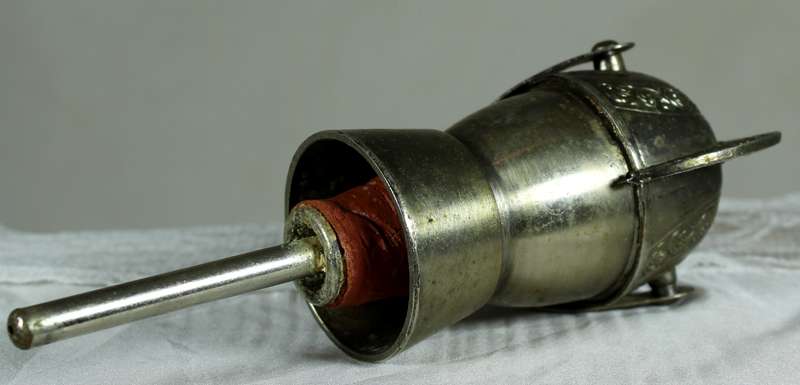 Vintage metal helmet - Medieval - Bottle topper & drink pourer