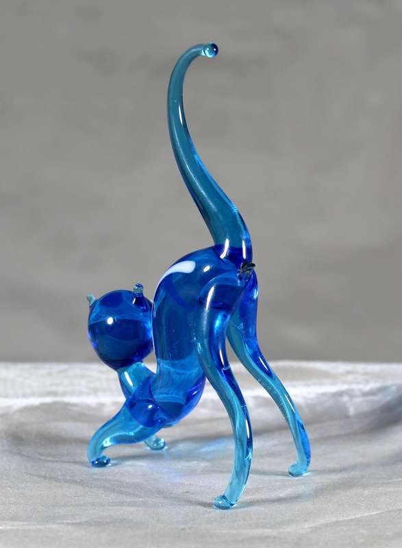 Small glass cat