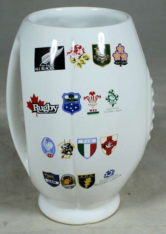 RWC rugby ball tankard