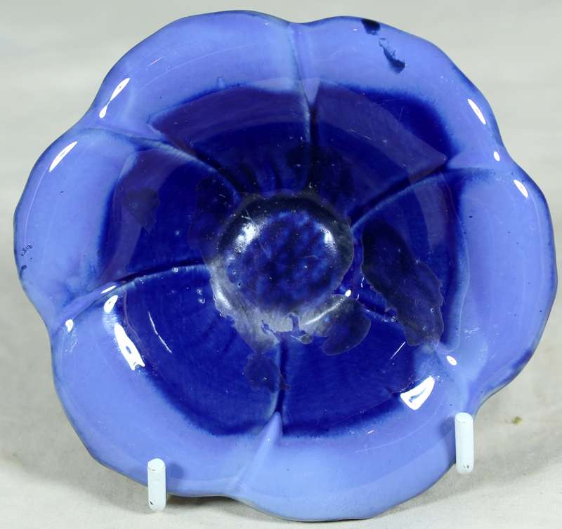 Blue flower ceramic bowl
