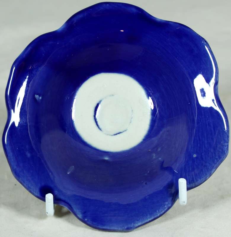 Blue flower ceramic bowl