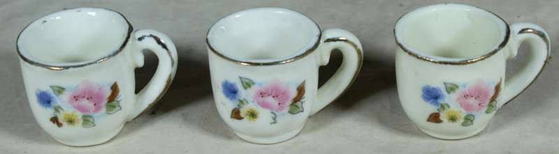 Trio of miniature cups