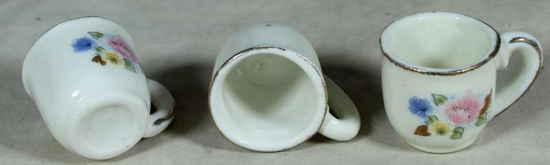 Trio of miniature cups