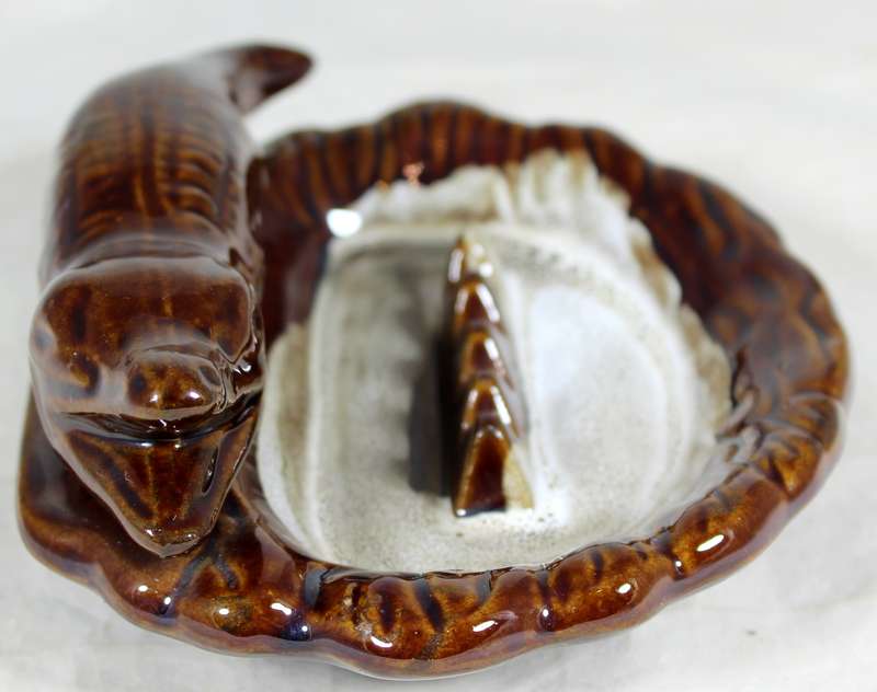 Crocodile ashtray