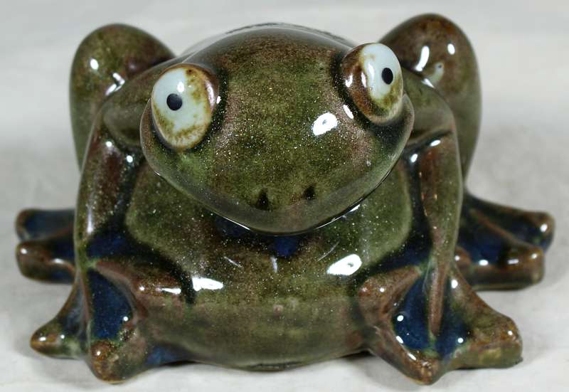 Ceramic bull frog