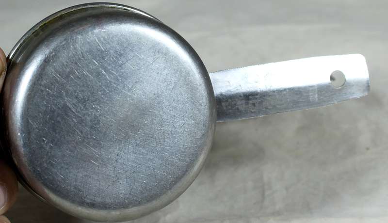 Pair of stainless steel measuring cups
