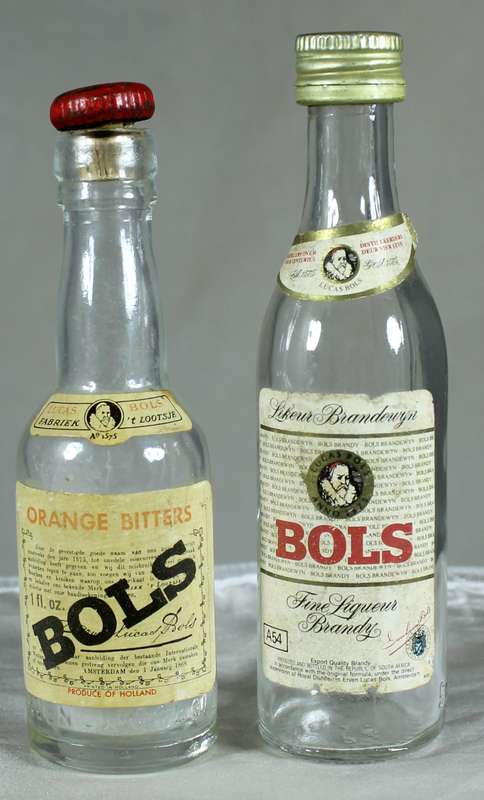 Mini liquor bottle - Empty - Pair of Bols