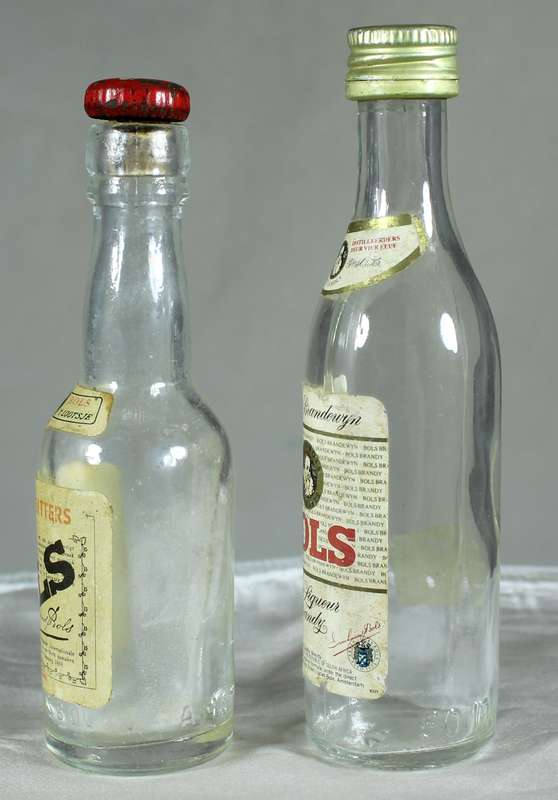 Mini liquor bottle - Empty - Pair of Bols