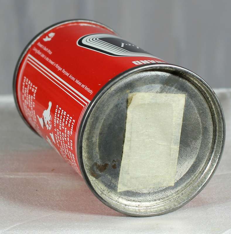 Empty liquor bottles - Black Label beer can