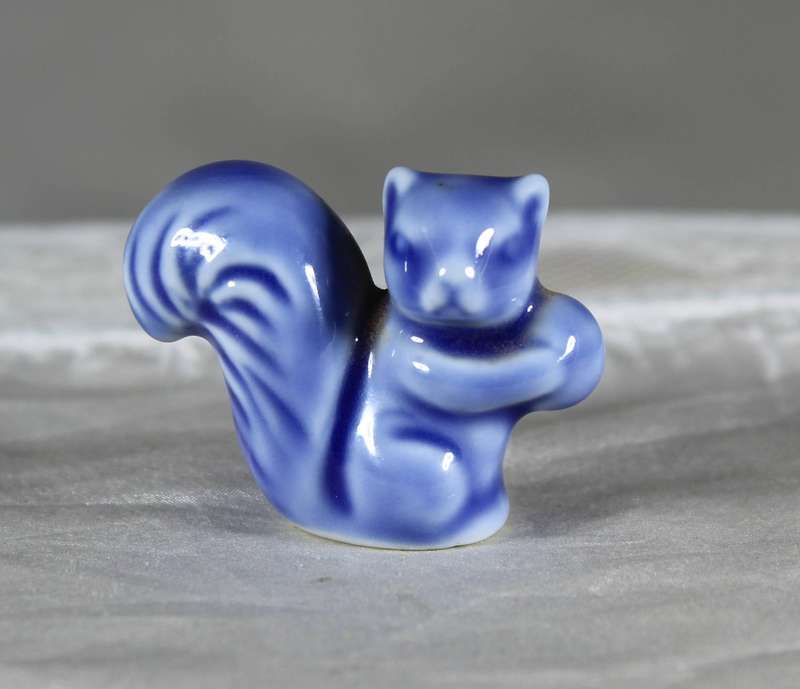 Miniature porcelain squirrel