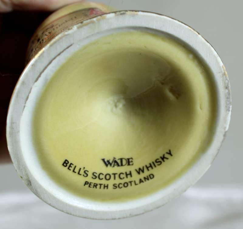 Mini liquor bottle - Empty - Bell's bottle - Bell Shaped