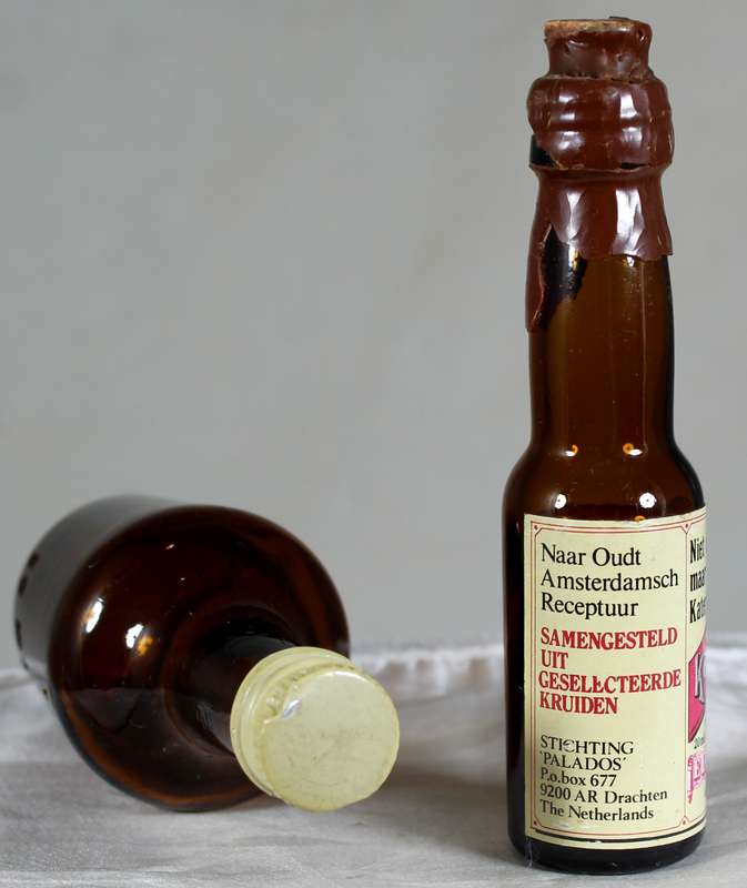 Mini liquor bottle - Empty - Pair of Ketertje & other bottles
