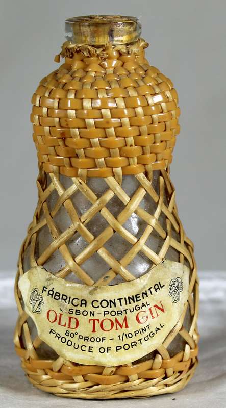 Mini liquor bottle - Empty - Old Tom Gin bottle