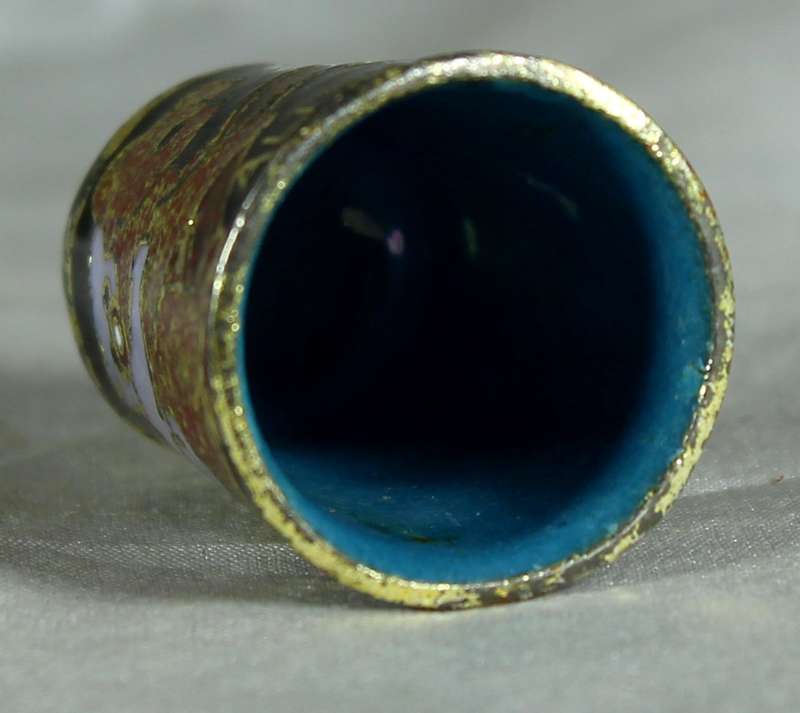 Cloisonne thimble - Koala bears, Australia
