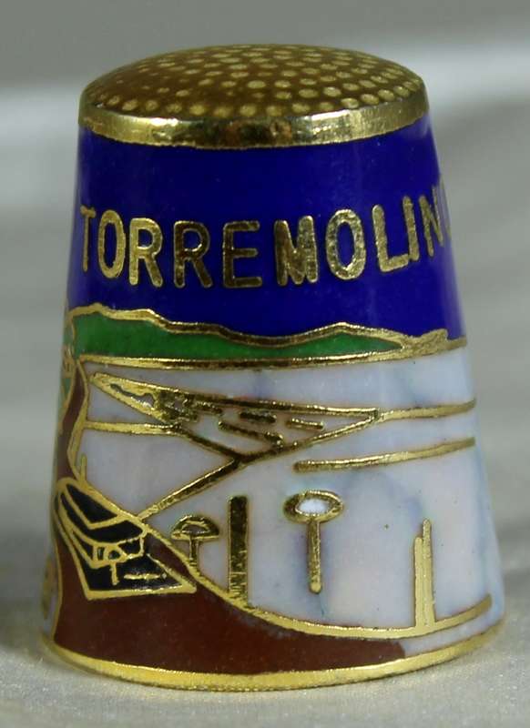 Cloisonne thimble - Torremolinos