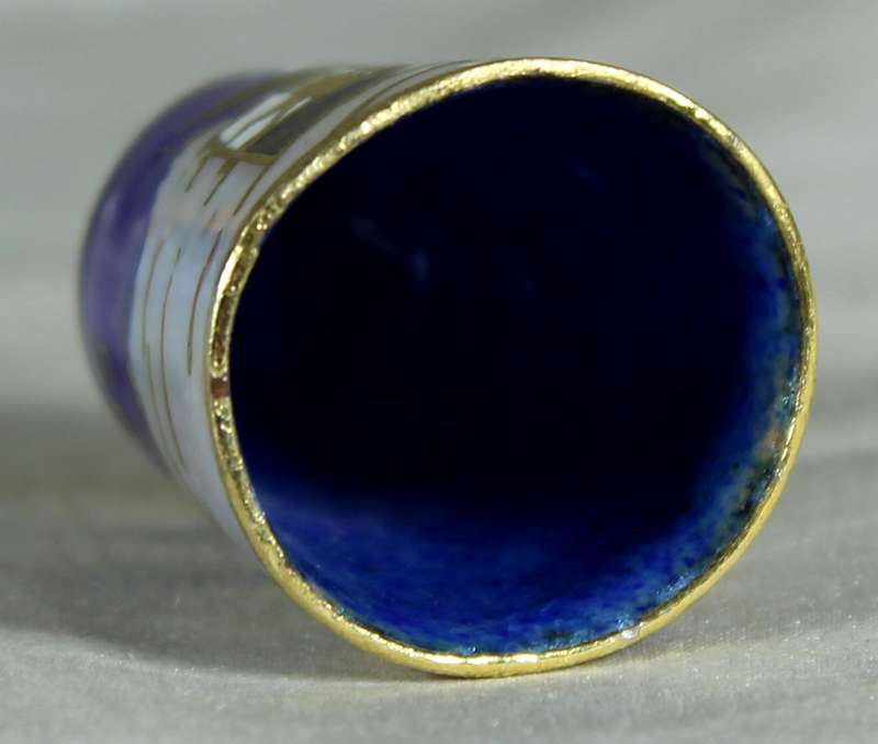 Cloisonne thimble - Torremolinos