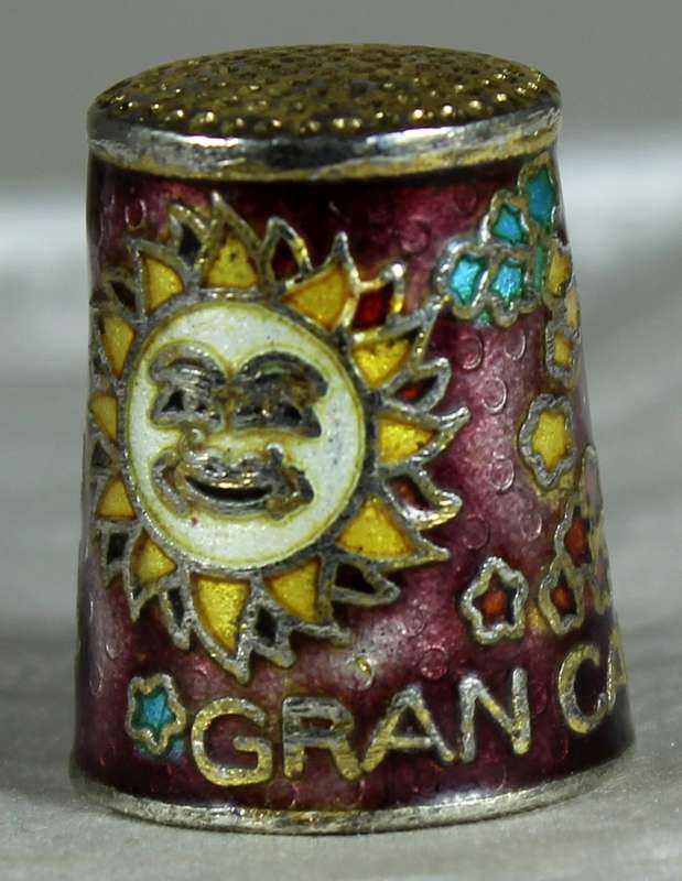 Cloisonne thimble - Gran Canaria