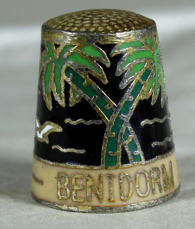 Cloisonne thimble - Benidorm