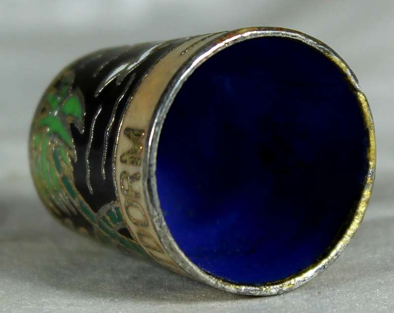 Cloisonne thimble - Benidorm