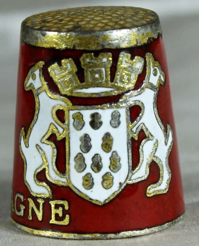 Cloisonne thimble - Bretagne