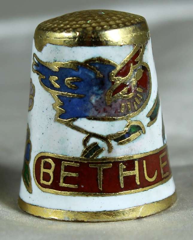 Cloisonne thimble - Bethlehem