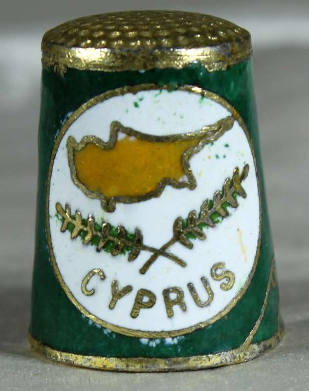 Cloisonne thimble - Cyprus