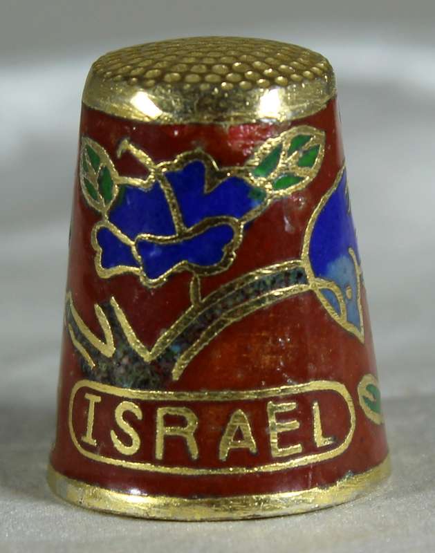 Cloisonne thimble - Israel