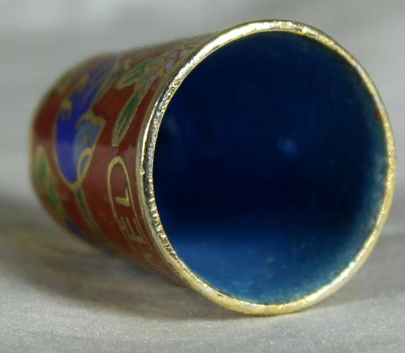 Cloisonne thimble - Israel