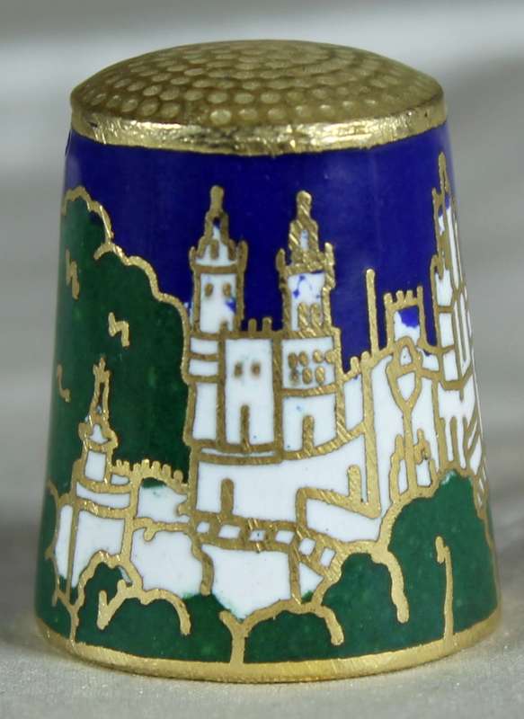 Cloisonne thimble - Benalmadena