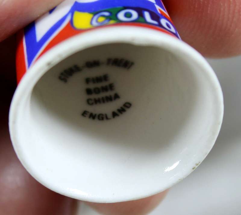 Advertising thimble - Daz color - Stoke-on-Trent