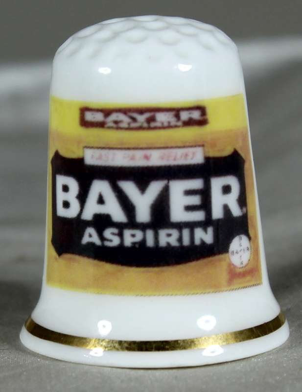 Advertising thimble - Bayer - the thimble guild