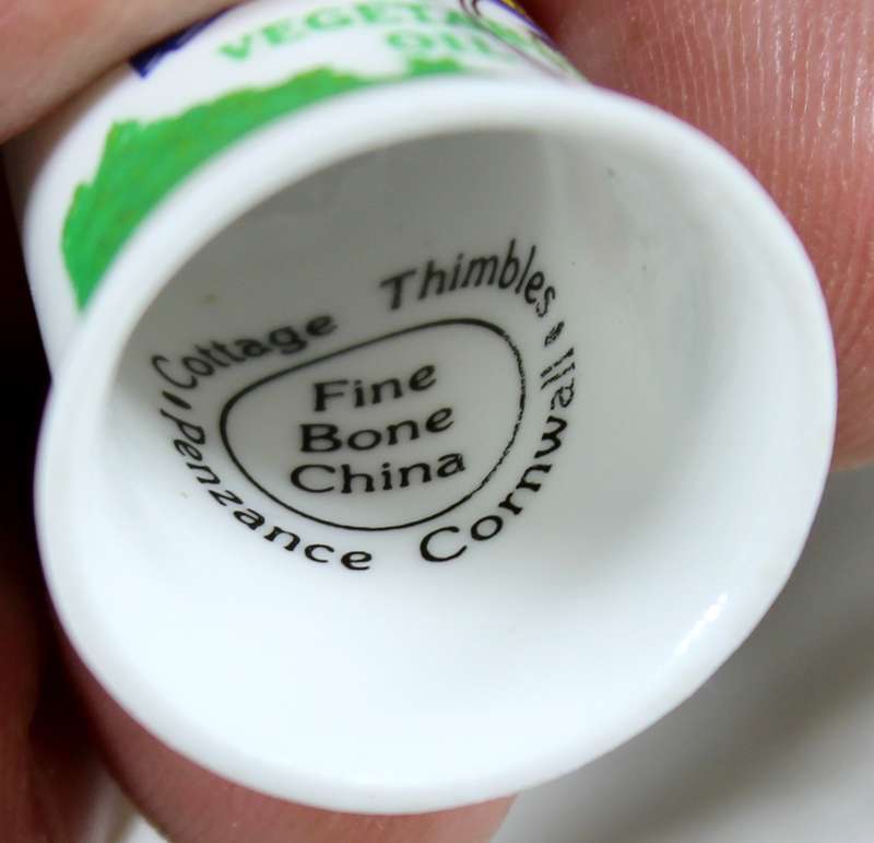 Advertising thimble - Princes Sardines - Cottage thimble
