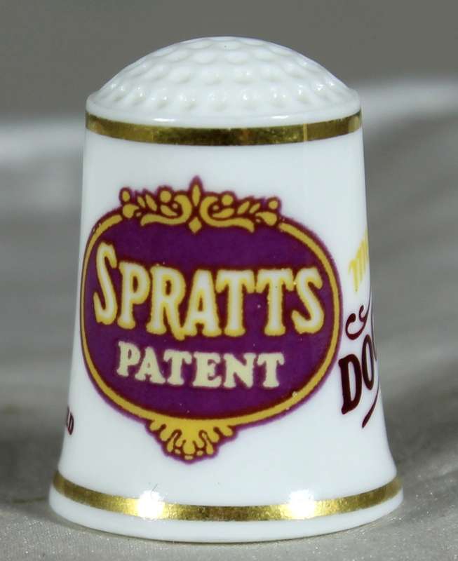 Advertising thimble - Spratt's dog cakes (FP 1982)