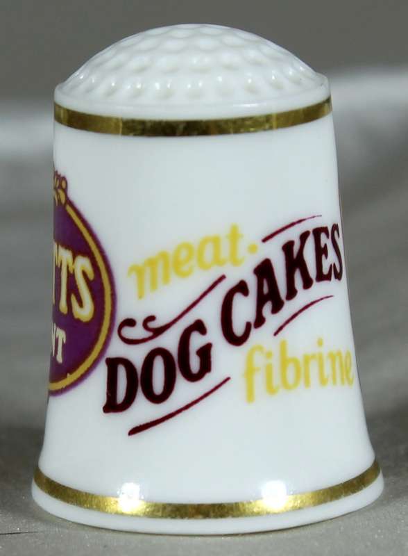 Advertising thimble - Spratt's dog cakes (FP 1982)