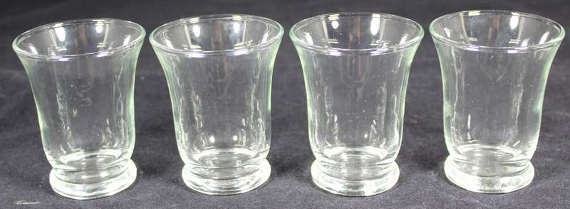 Set of four aperitif glasses