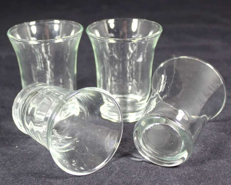 Set of four aperitif glasses