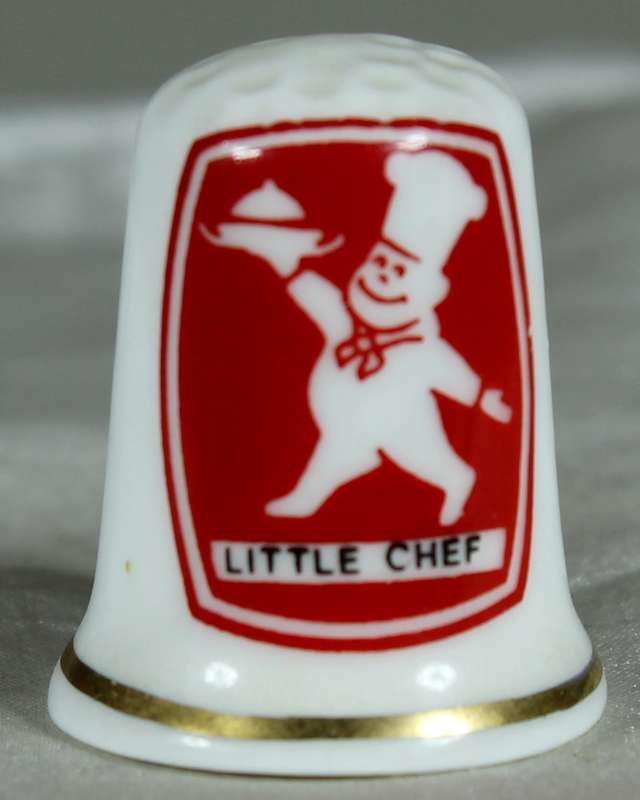 Advertising thimble - Little Chef - Staffordshire