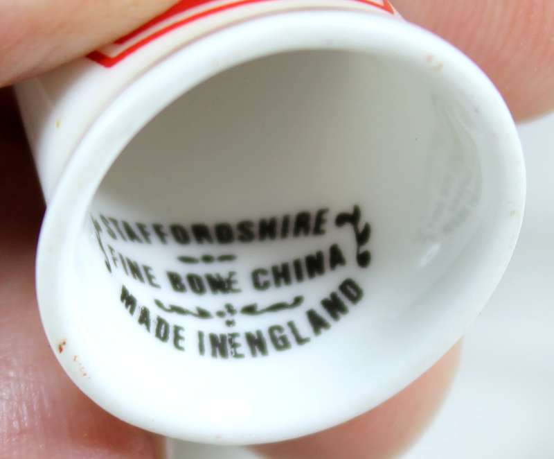 Advertising thimble - Little Chef - Staffordshire