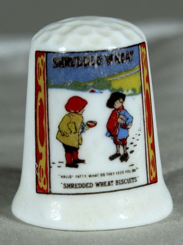 Advertising thimble - Shredded wheat biscuits - Palgrave