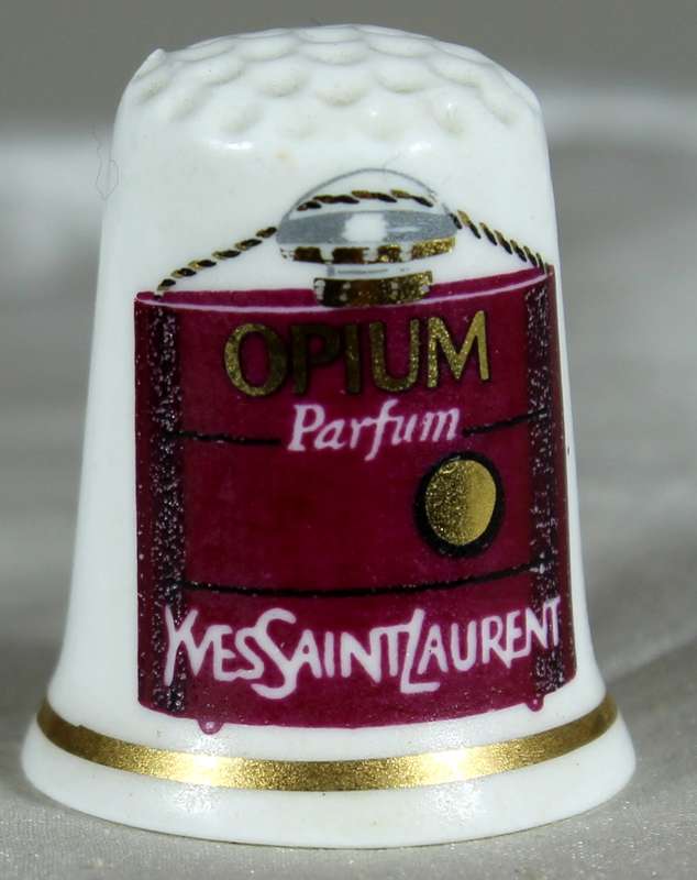 Advertising thimble - Opium parfum - Cottage thimble