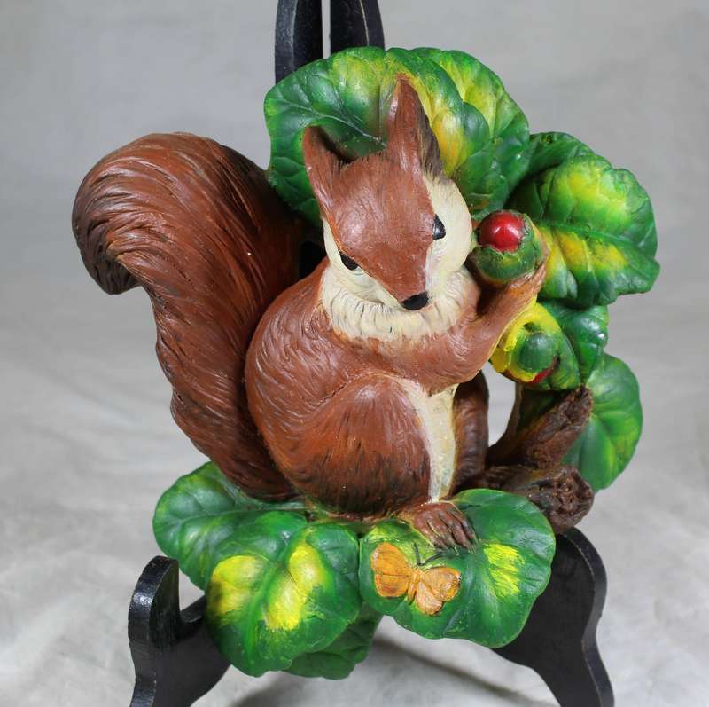 Large molded squirrel wall hanging