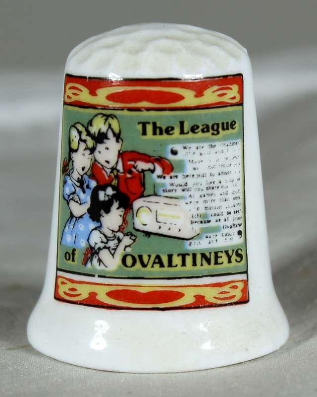 Advertising thimble - the league of Ovaltineys - Palgrave
