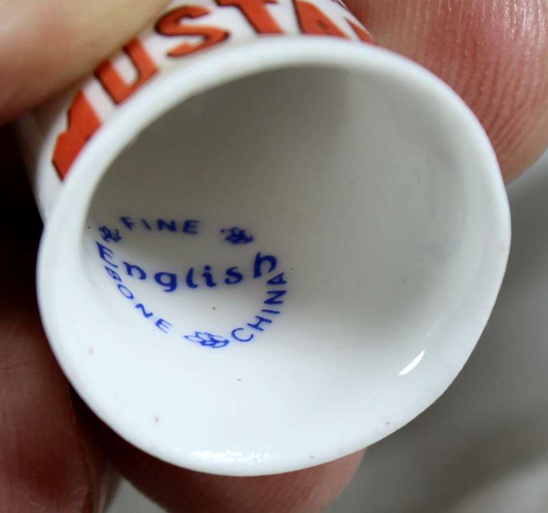 Advertising thimble - Colman's mustard