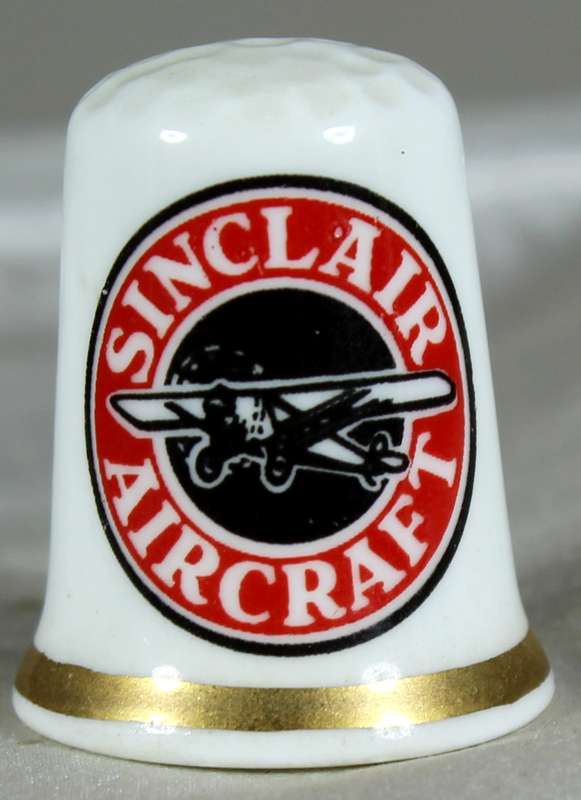 Advertising thimble - Sinclair aircraft