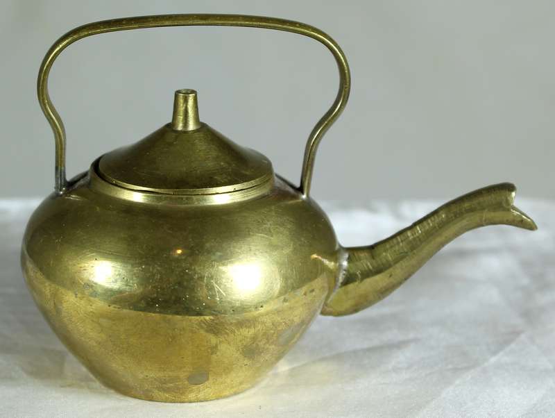 Miniature brass kettle