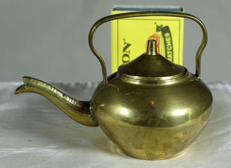 Miniature brass kettle