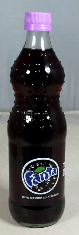 Vintage glass Fanta Grape bottle