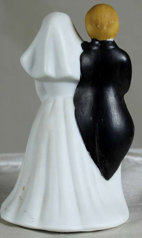 Ceramic bride and groom